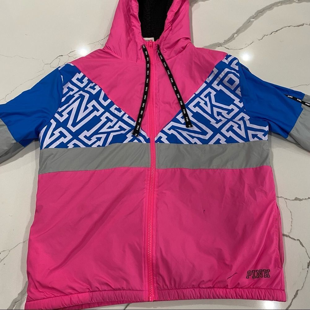 PINK Windbreaker Zip up hoodie